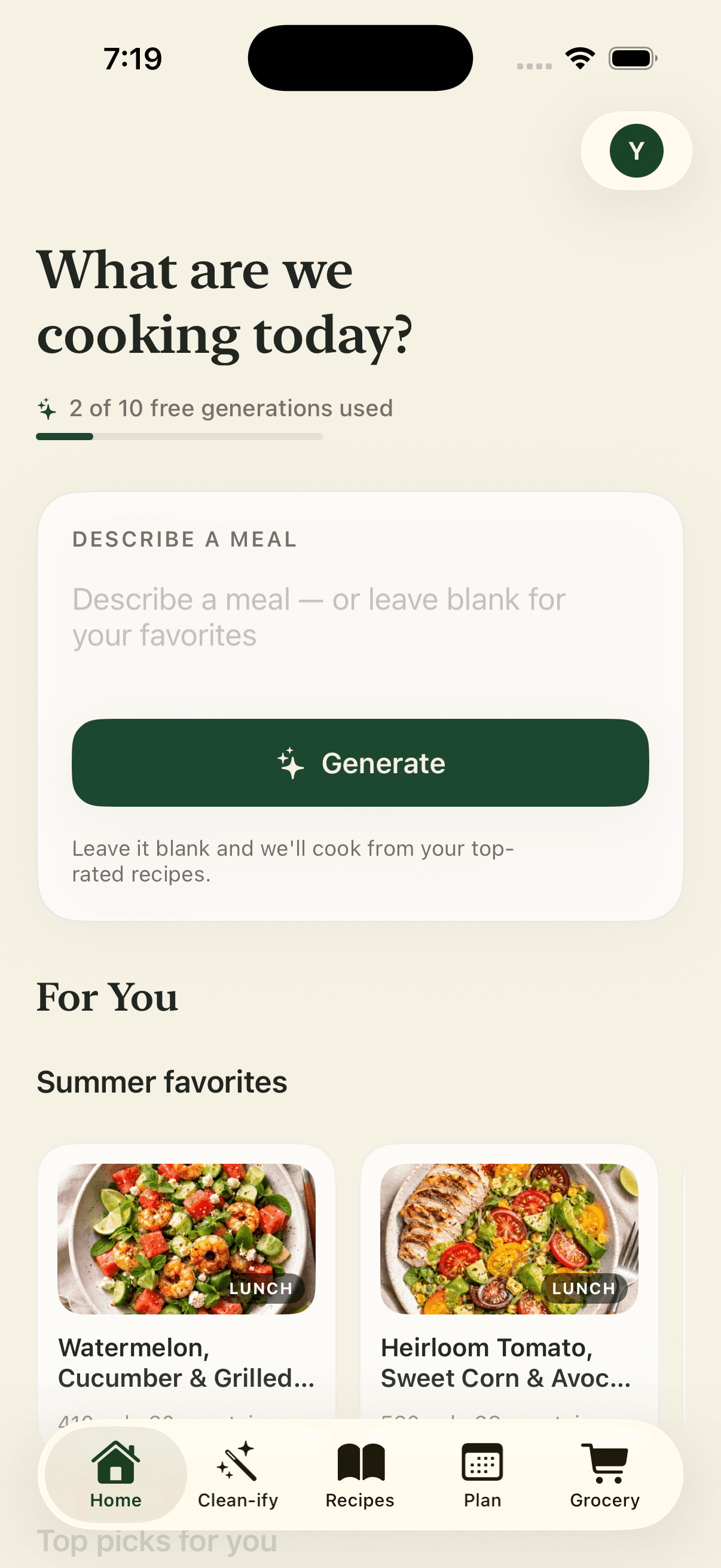 The Seedless app — your personalized feed of clean recipes